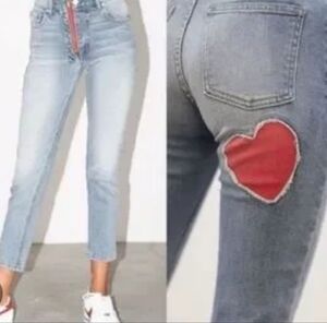 REVICE Blue Denim with Heart Detail